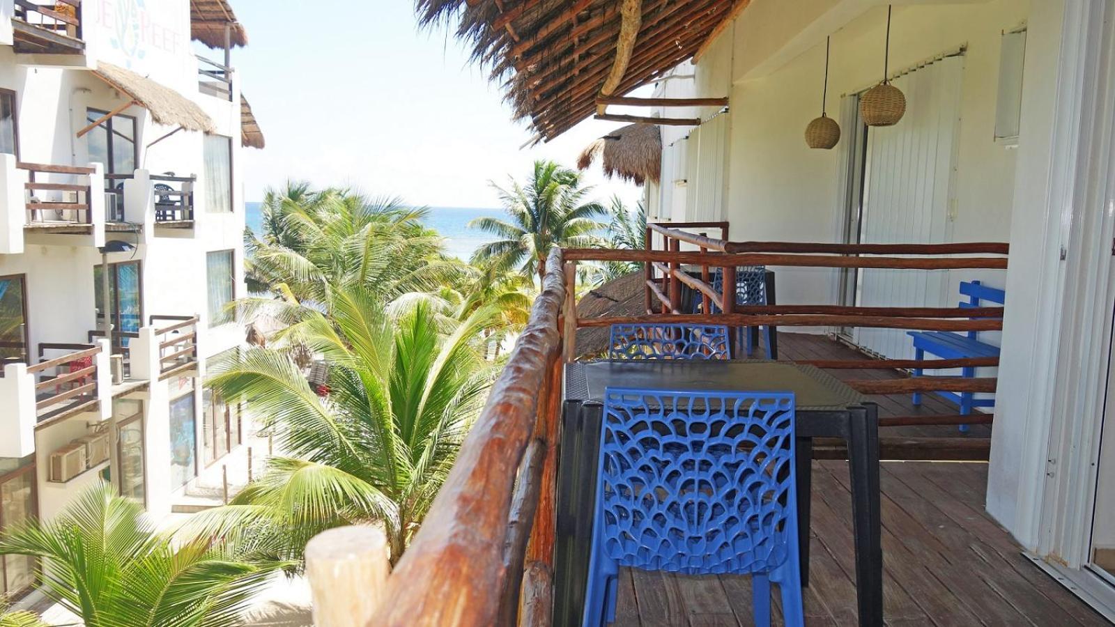 El Fuerte Beach Apartments Mahahual Δωμάτιο φωτογραφία